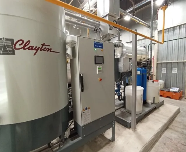 Der Einsatz von Clayton-Dampfgeneratoren durch die Owens Corning Company in L'Ardoise